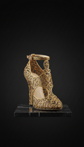 Gold Filigree Statement Heels