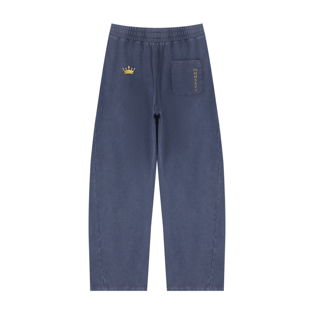 Unisex Mineral Wash Barrel Sweatpants