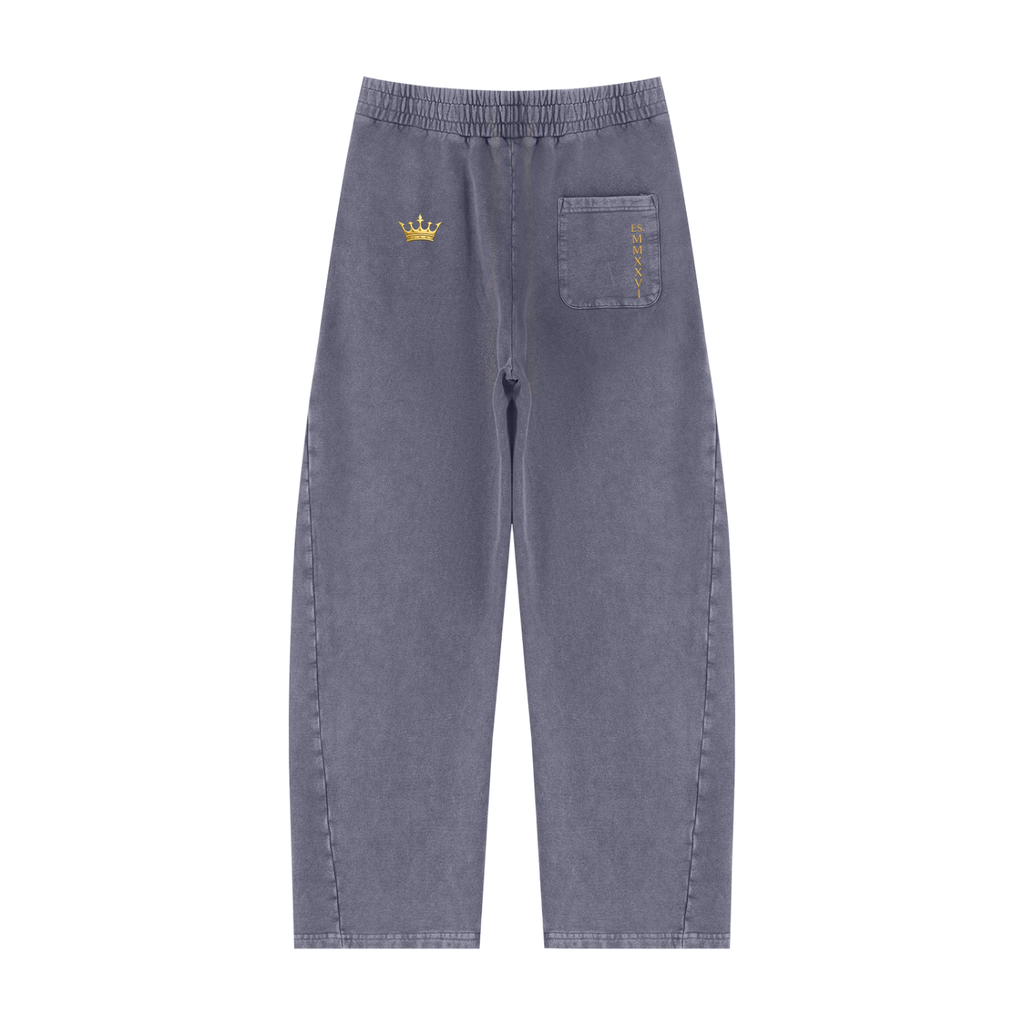 Unisex Mineral Wash Barrel Sweatpants
