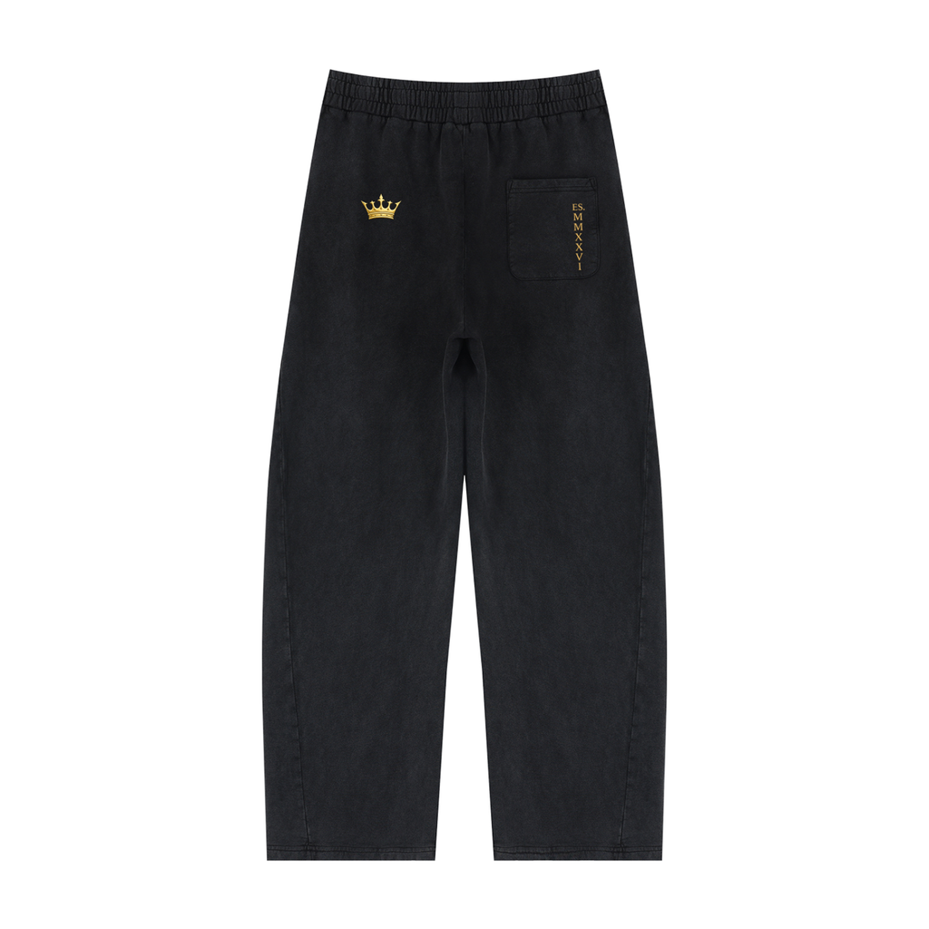 Unisex Mineral Wash Barrel Sweatpants